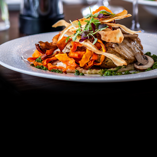 Vegan menu at The George & Dragon