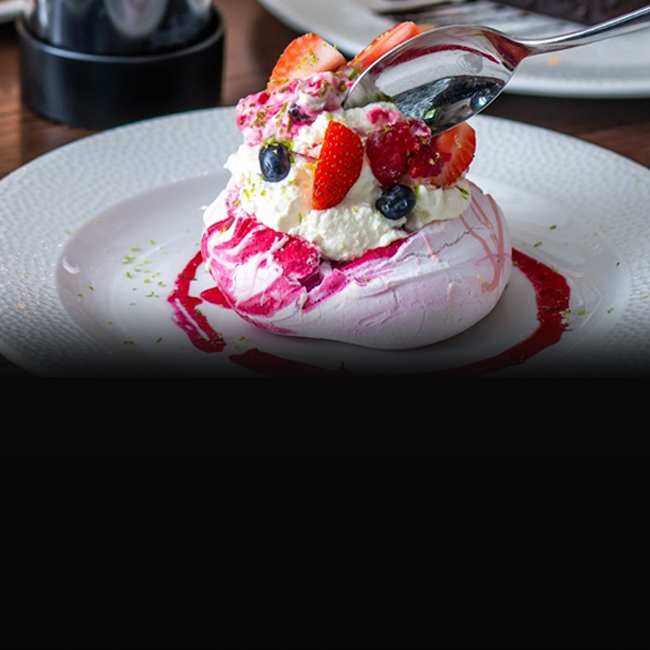 Dessert menu at The George & Dragon