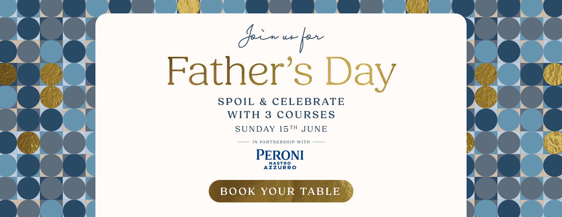 Father’s Day menu Brentwood